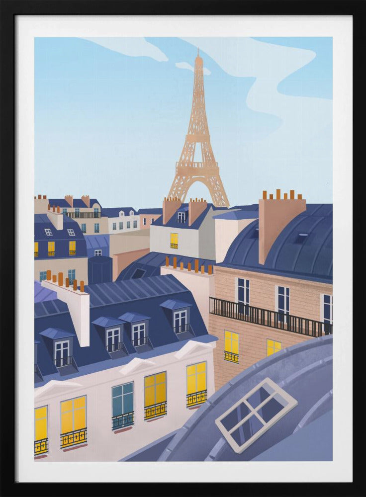 Dächer von Paris | Poster