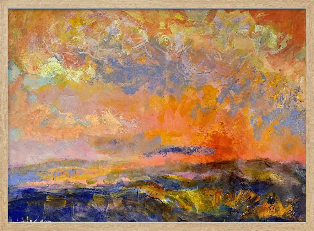 Feuriger Abendhimmel | Poster