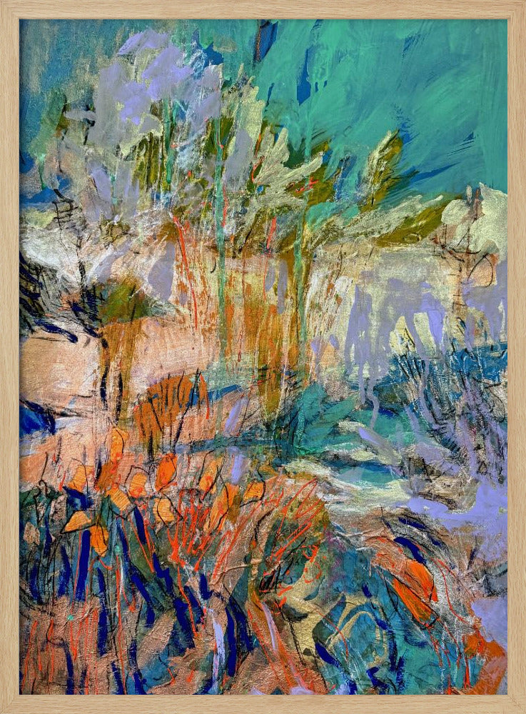 Traumlandschaft Pinselstriche | Poster