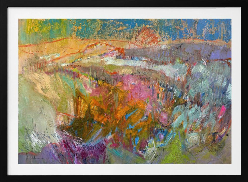 Lebendige Berglandschaft | Poster