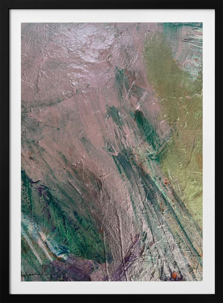 Mystic Pink Brushstrokes | Poster
