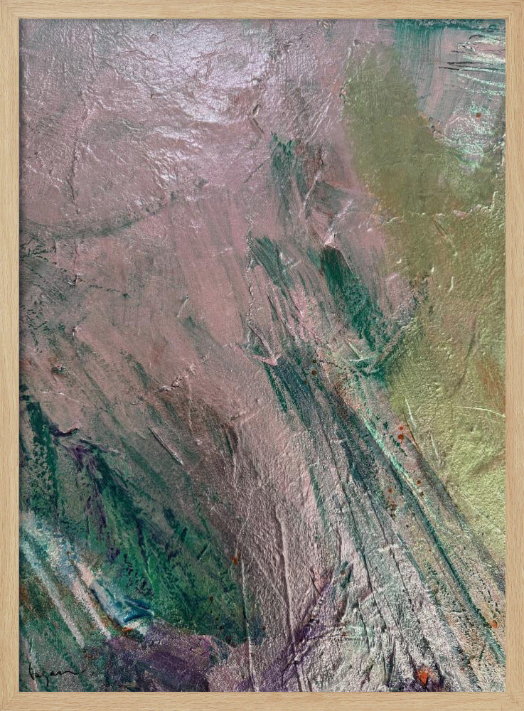 Mystic Pink Brushstrokes | Poster