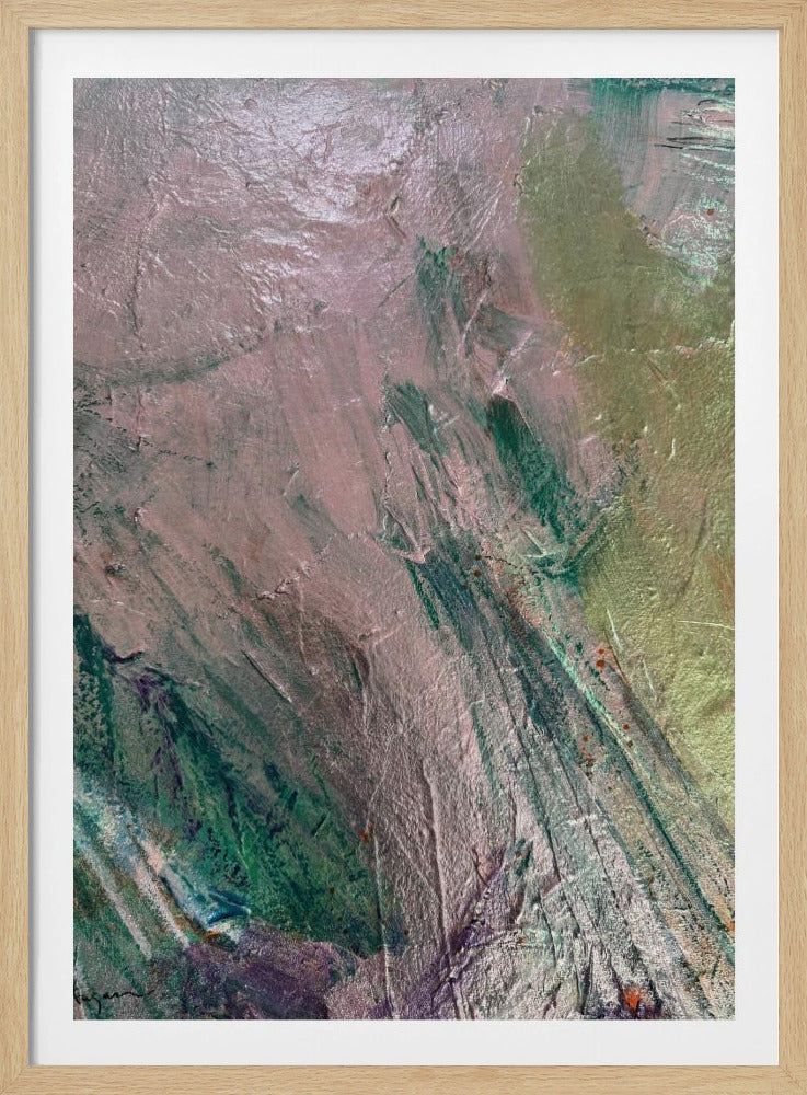 Mystic Pink Brushstrokes | Poster
