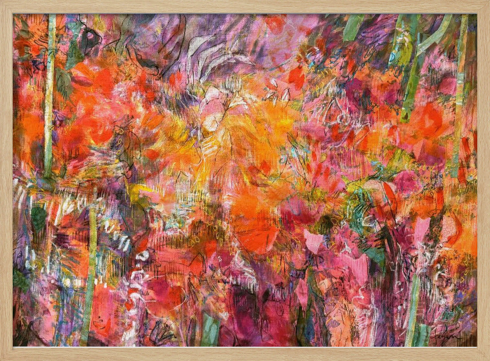 Lebendiger Flora-Wandteppich | Poster