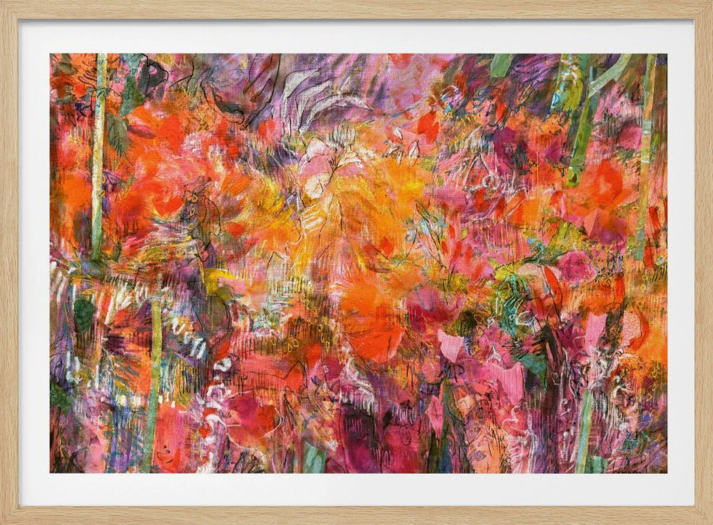 Lebendiger Flora-Wandteppich | Poster