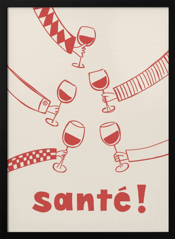 Santé! Weinparty mit Freunden | Poster