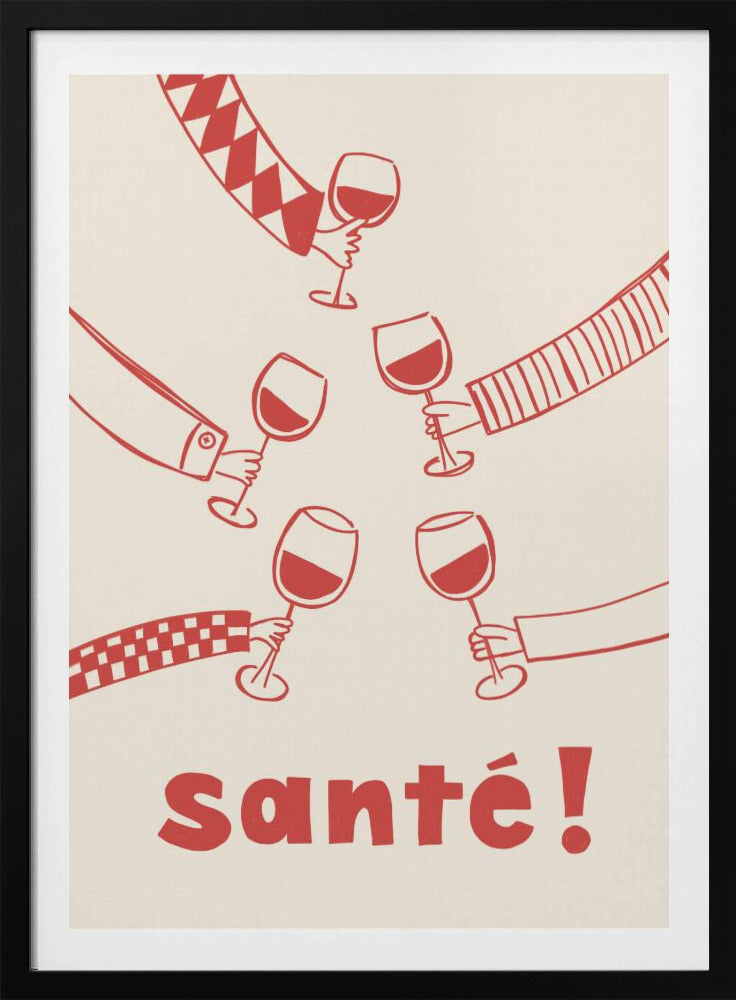 Santé! Weinparty mit Freunden | Poster