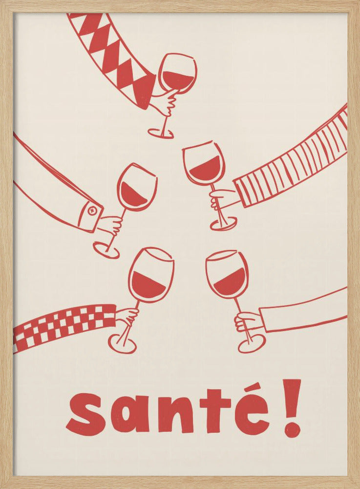 Santé! Weinparty mit Freunden | Poster