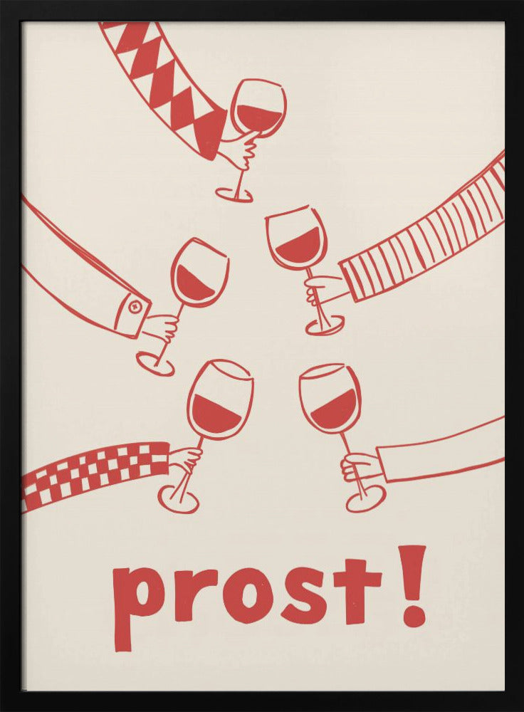 Prost! Weinparty mit Freunden | Poster
