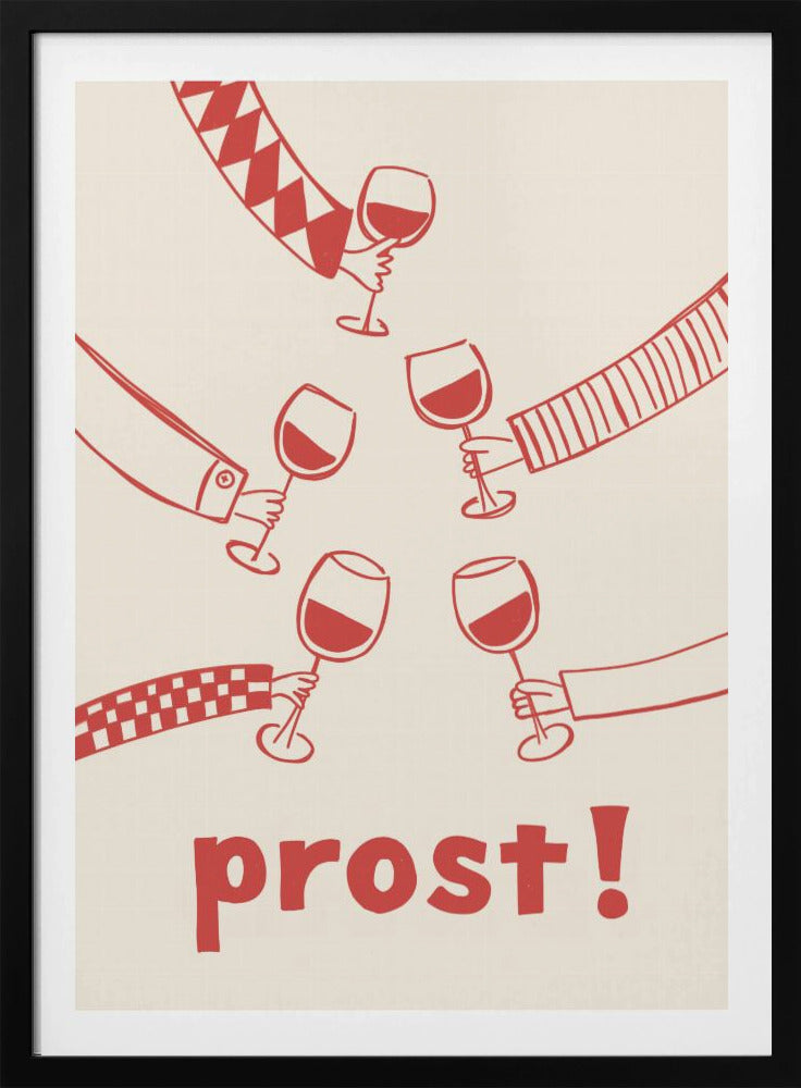 Prost! Weinparty mit Freunden | Poster