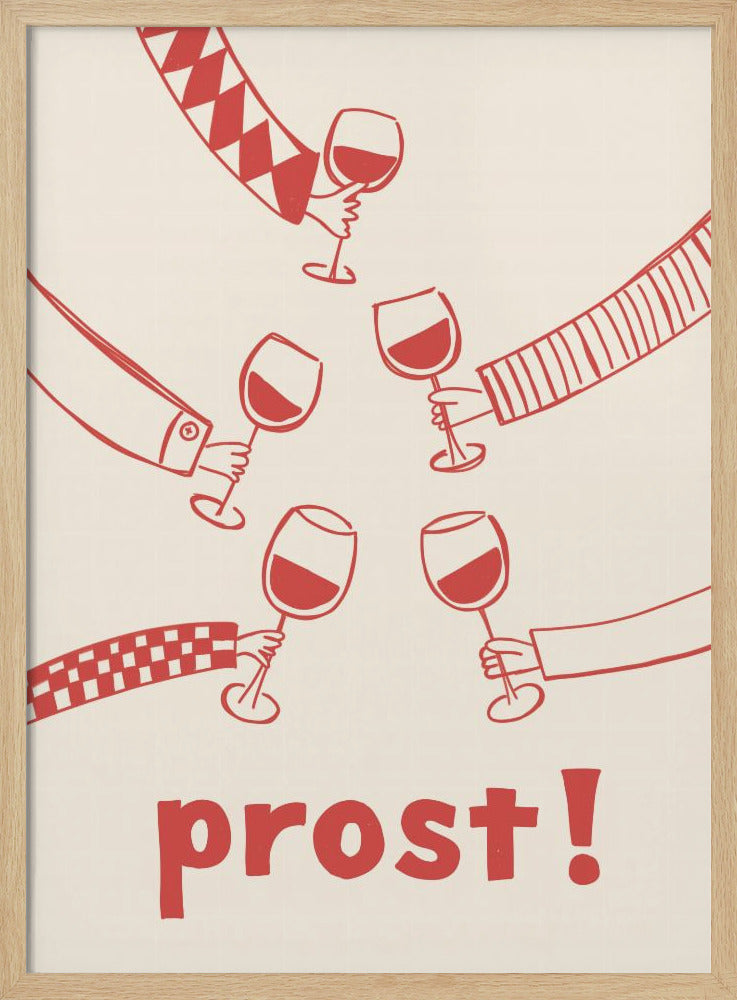 Prost! Weinparty mit Freunden | Poster