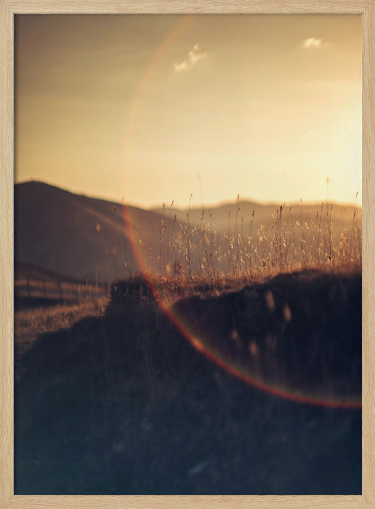 Goldener Horizont Glühen | Poster