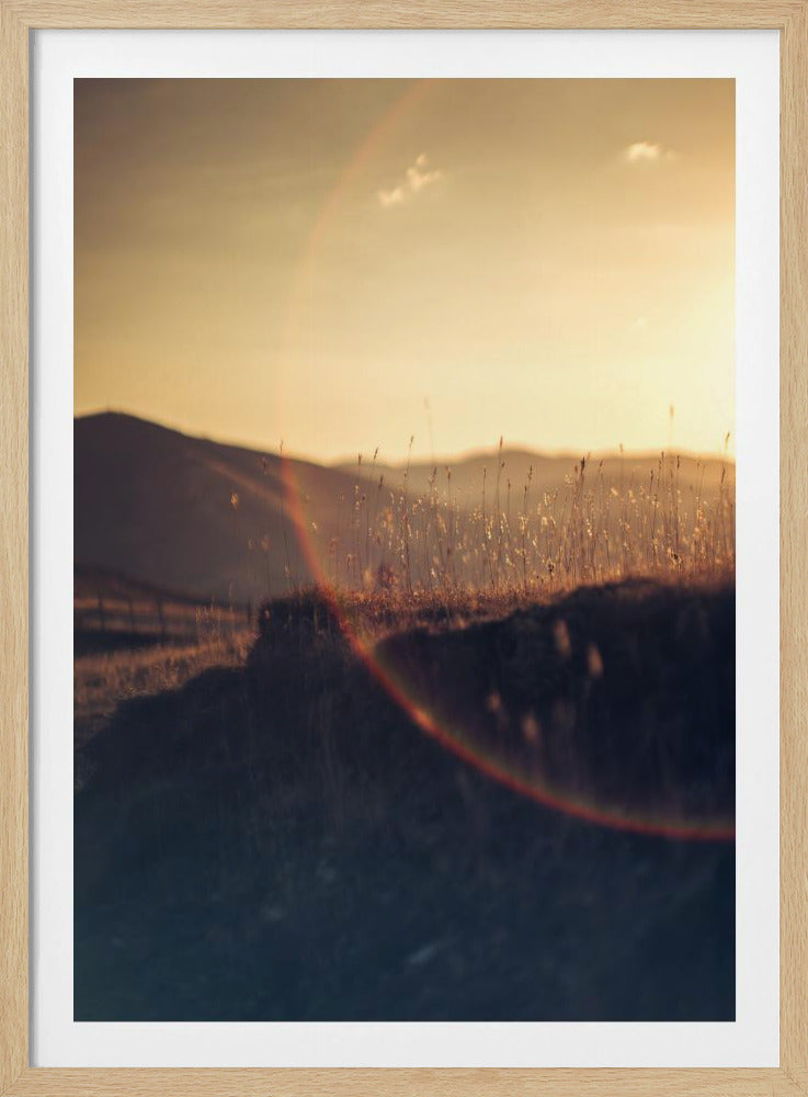 Goldener Horizont Glühen | Poster