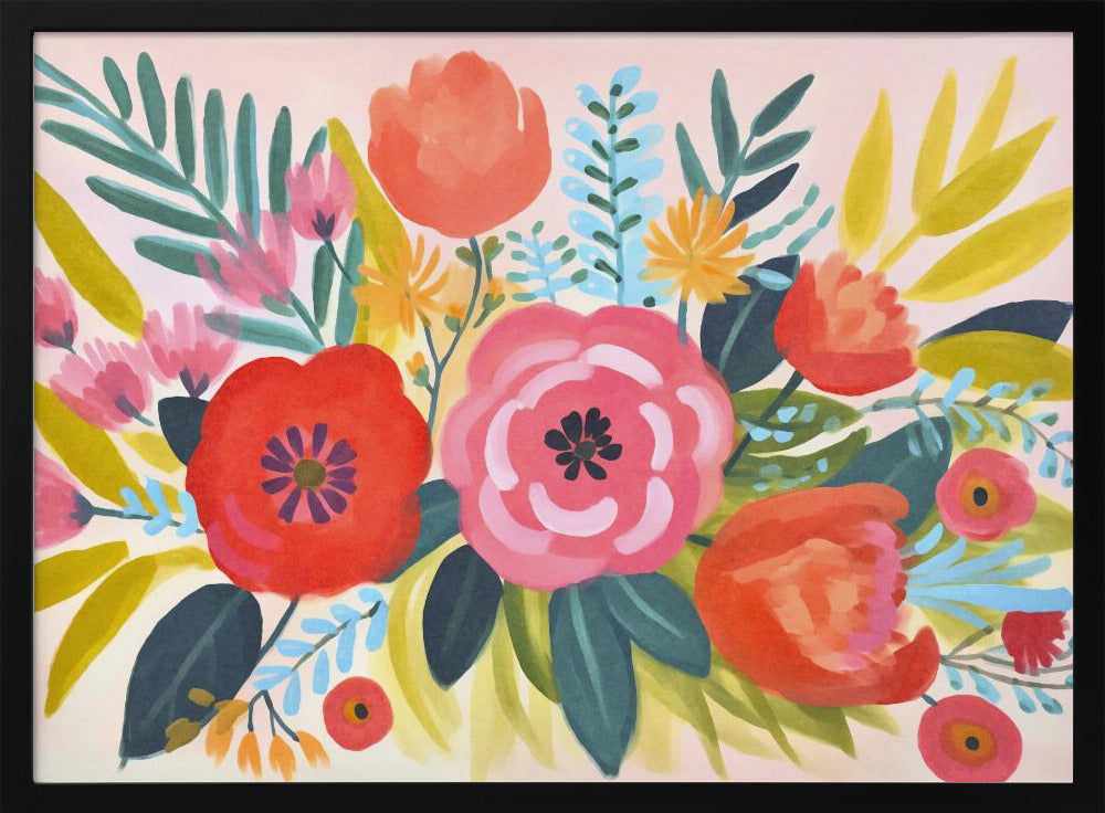 Skurriler Frühlingsgarten | Poster