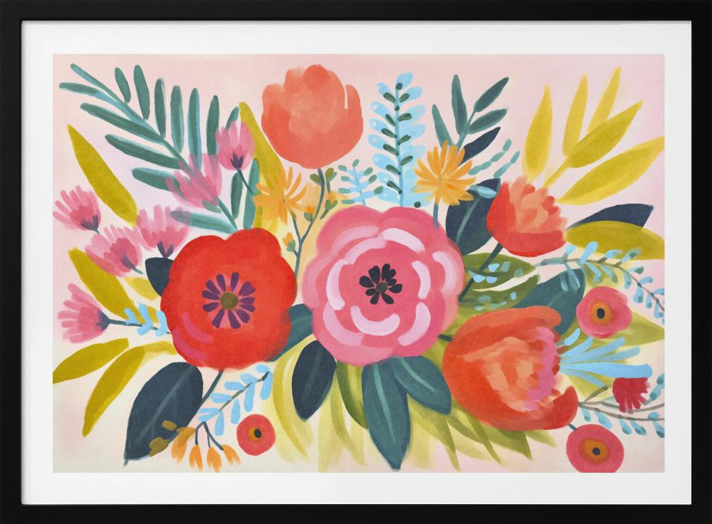 Skurriler Frühlingsgarten | Poster