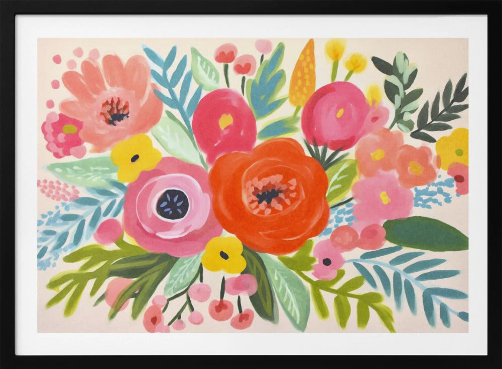 Verspielter Blumenstrauß | Poster