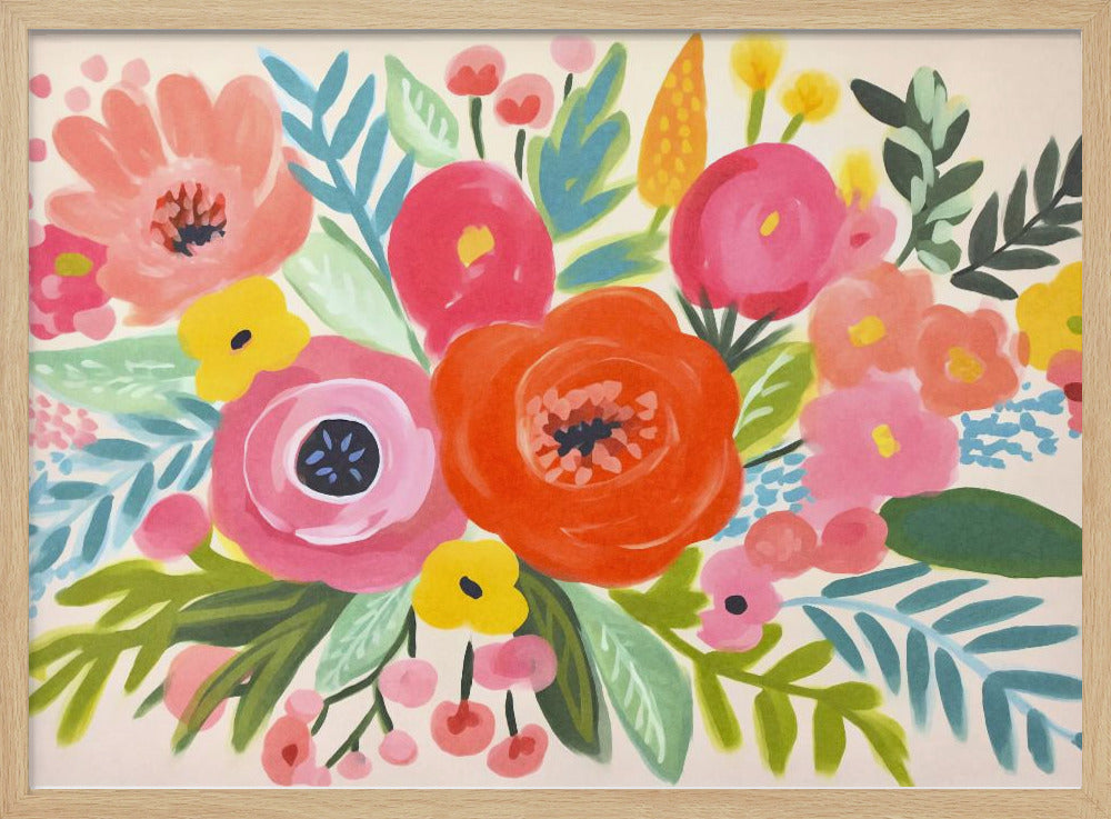 Verspielter Blumenstrauß | Poster
