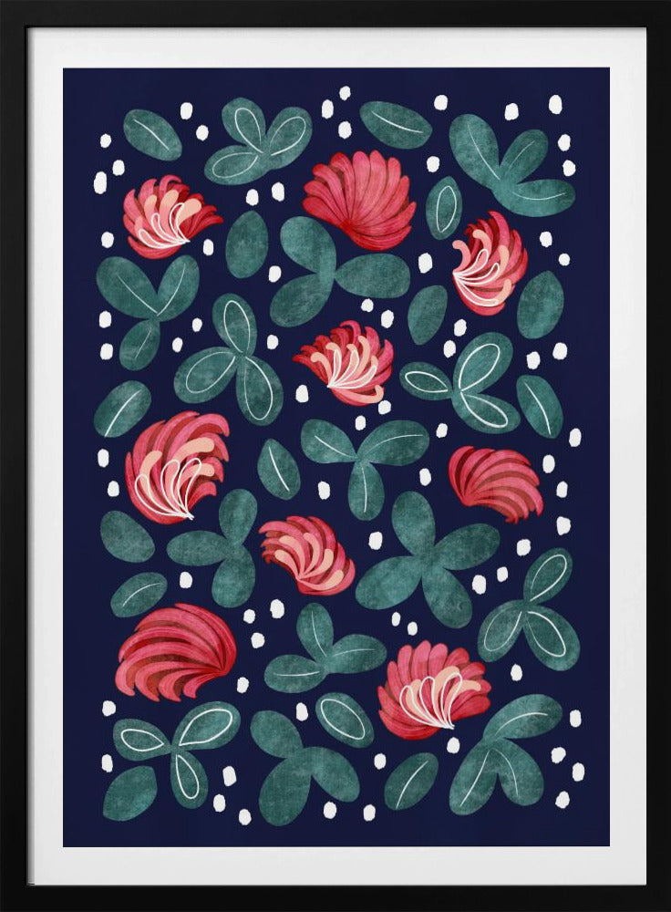 Rote Blumen III | Poster