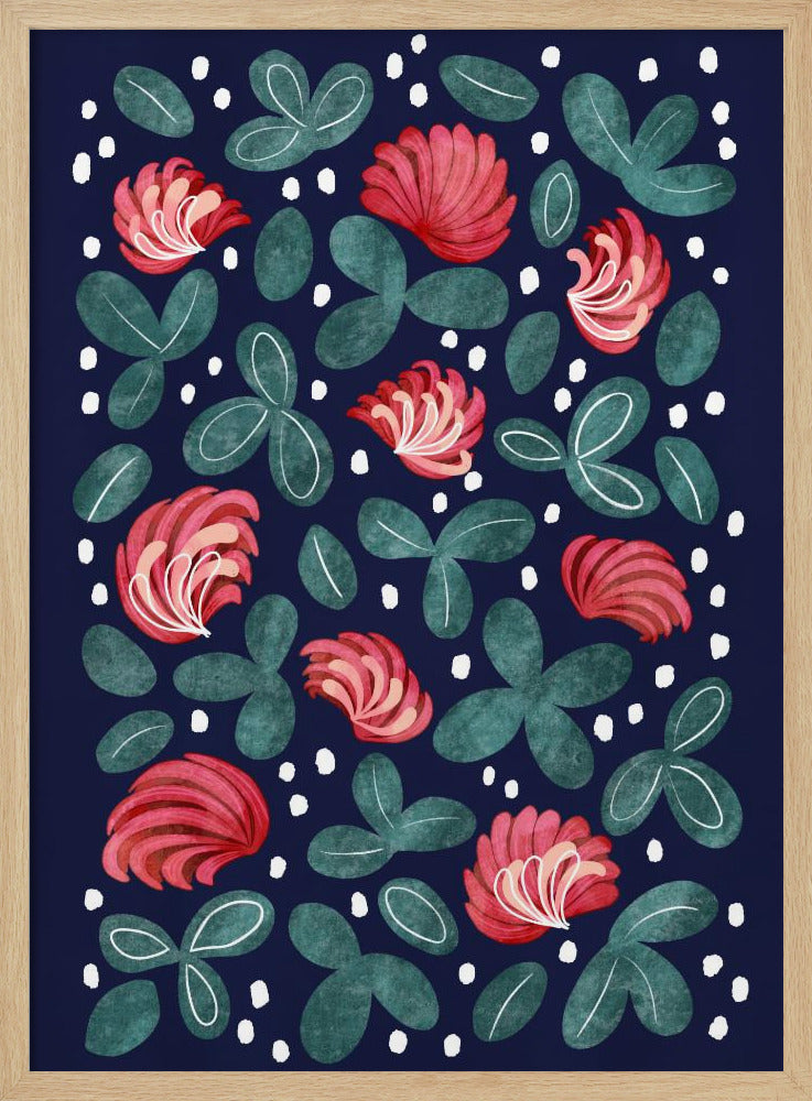 Rote Blumen III | Poster