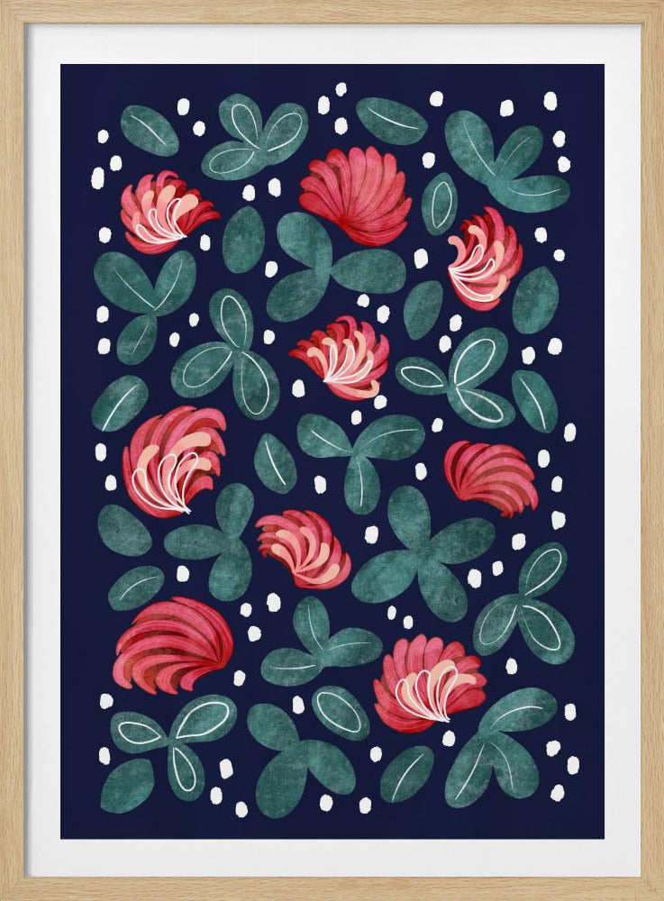 Rote Blumen III | Poster