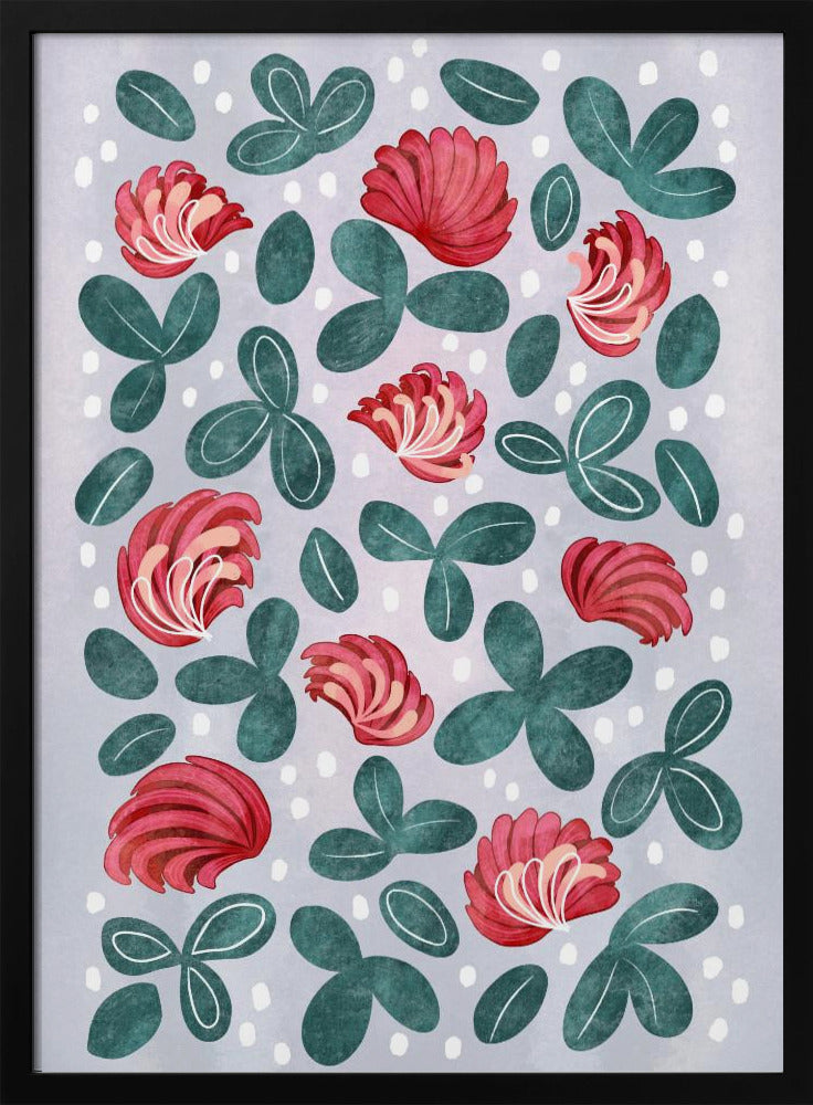 Rote Blumen III | Poster