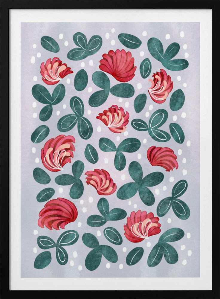 Rote Blumen III | Poster