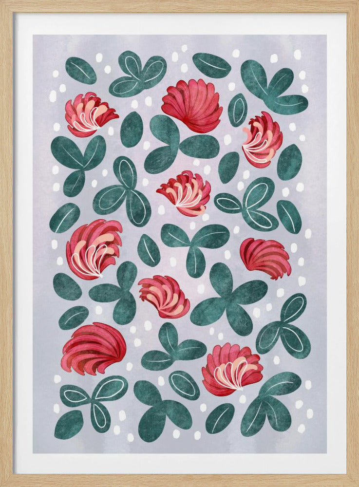 Rote Blumen III | Poster