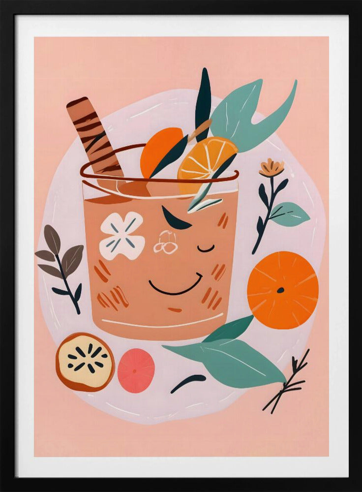 Zimt-Orangen-Cocktail | Poster