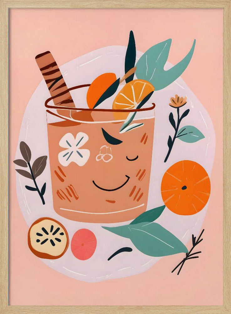 Zimt-Orangen-Cocktail | Poster