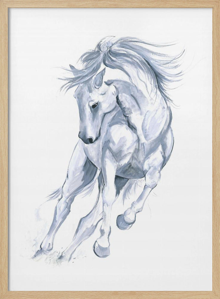 Pferd läuft abstrakt | Poster