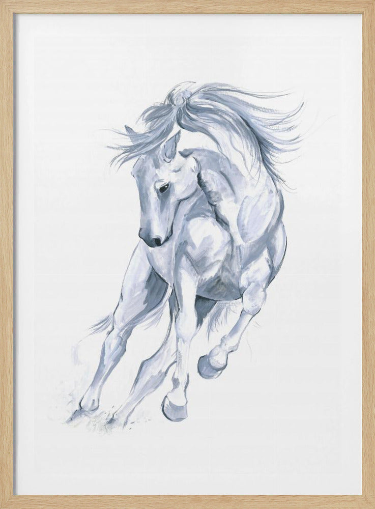 Pferd läuft abstrakt | Poster