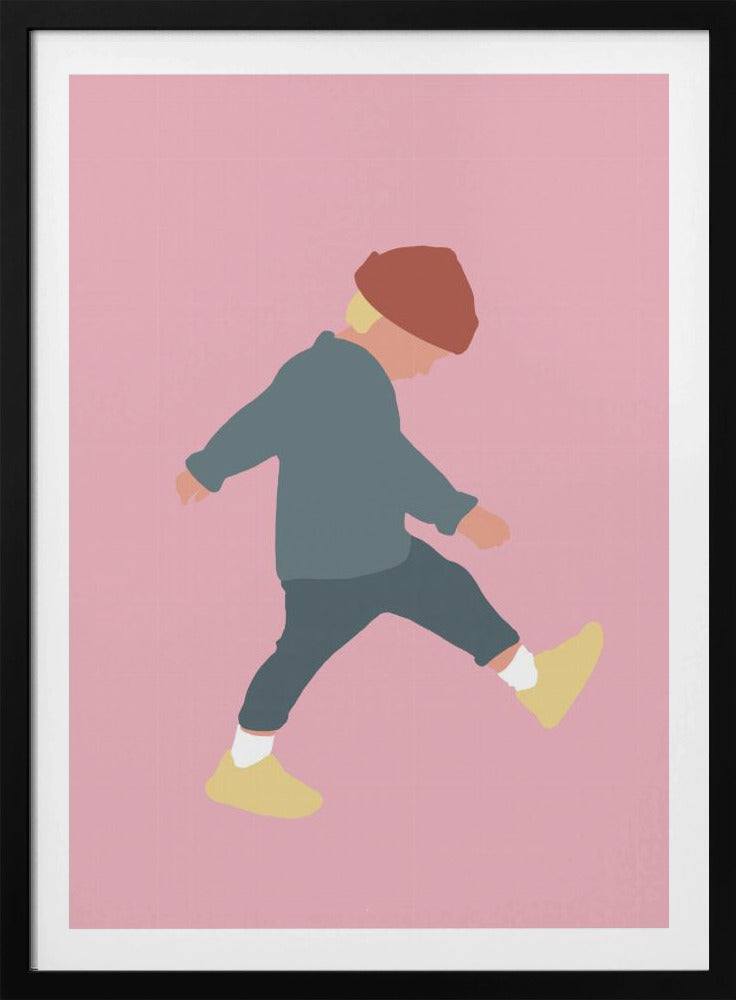 Tamo – Silhouette eines gehenden Jungen | Poster