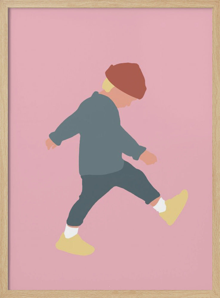 Tamo – Silhouette eines gehenden Jungen | Poster
