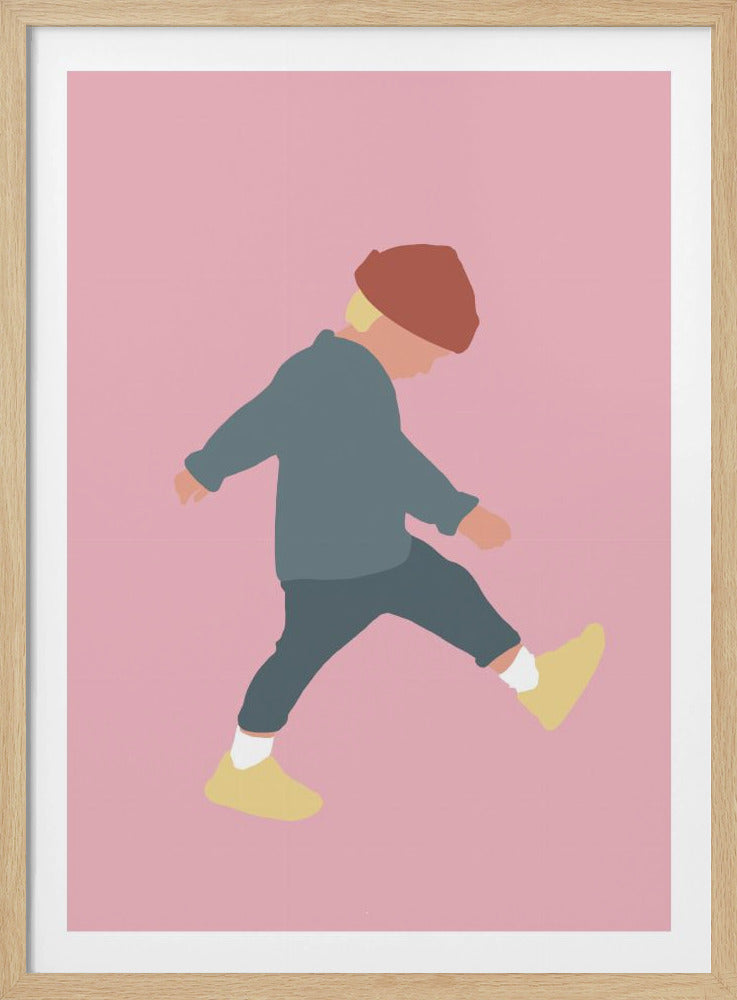 Tamo – Silhouette eines gehenden Jungen | Poster