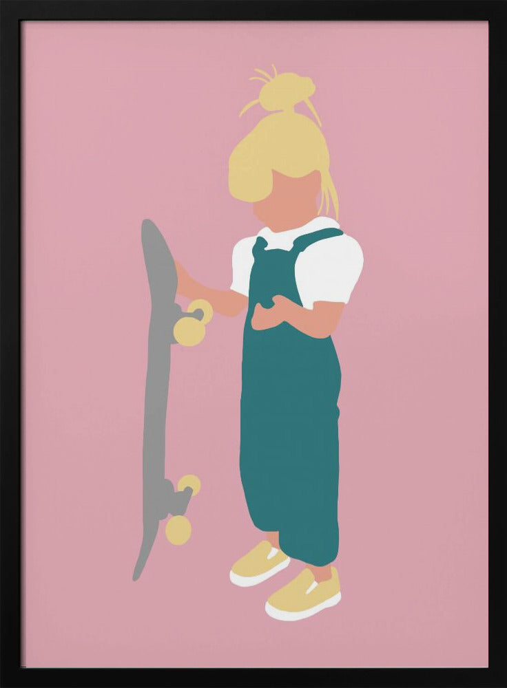 Juno – Skateboard-Mädchen-Silhouette | Poster