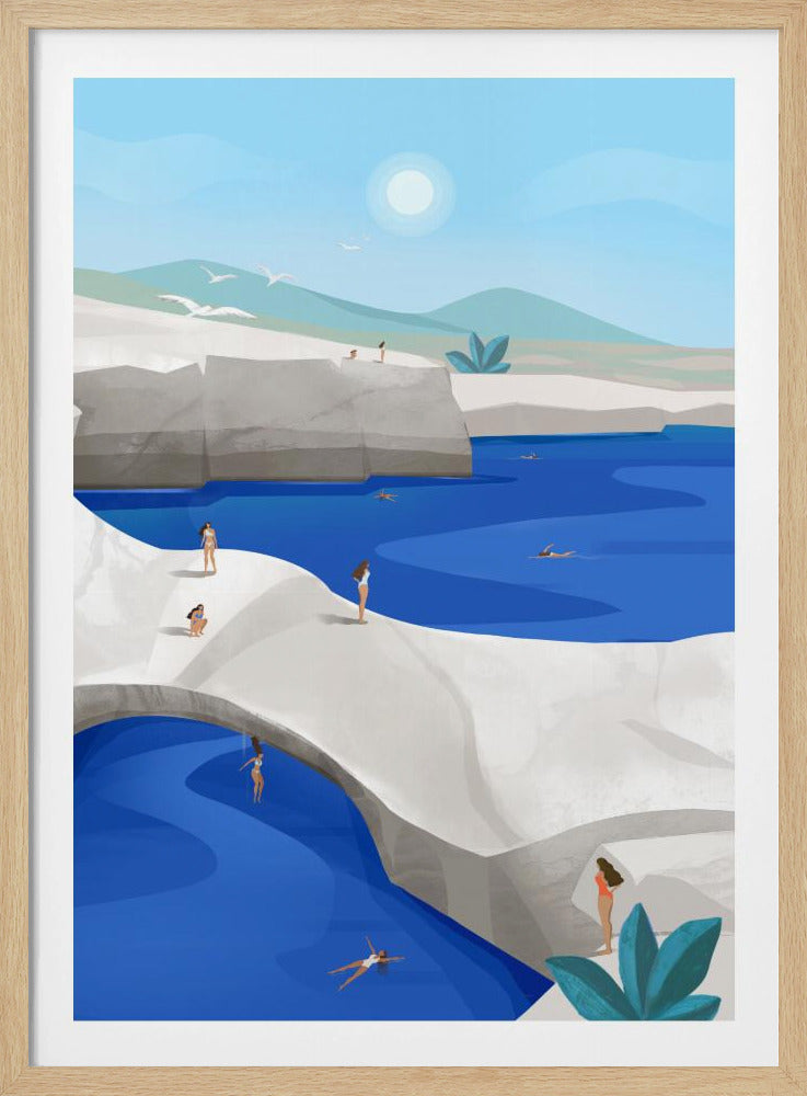 Klippenspringen, Griechenland | Poster