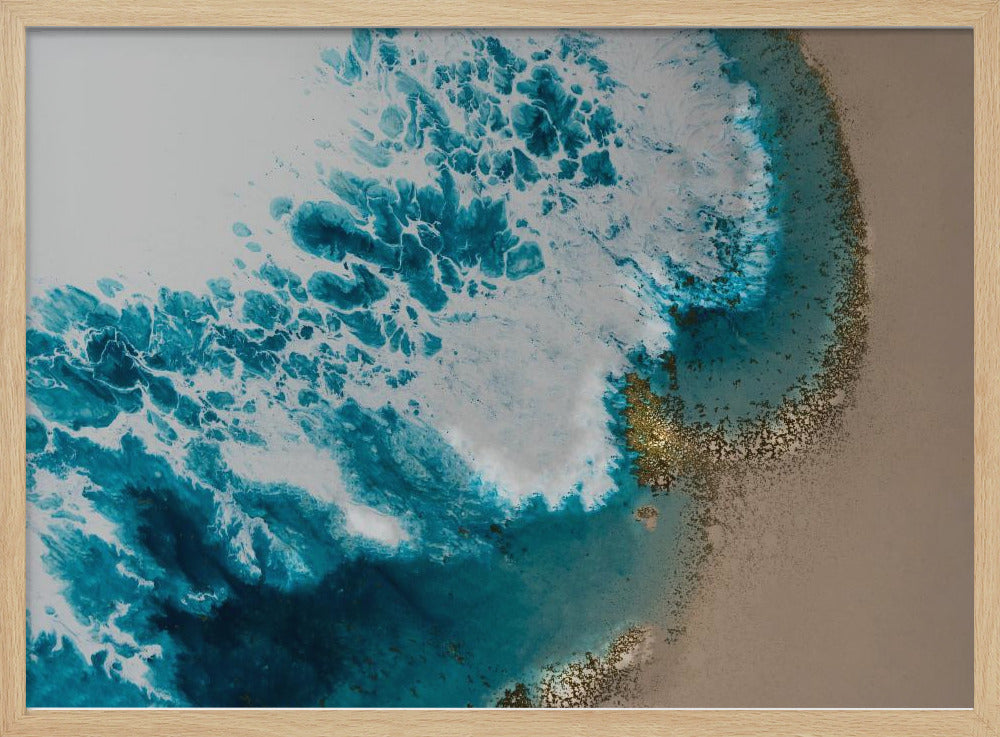 Aerial Beach - Sonnenuntergangsstrand | Poster