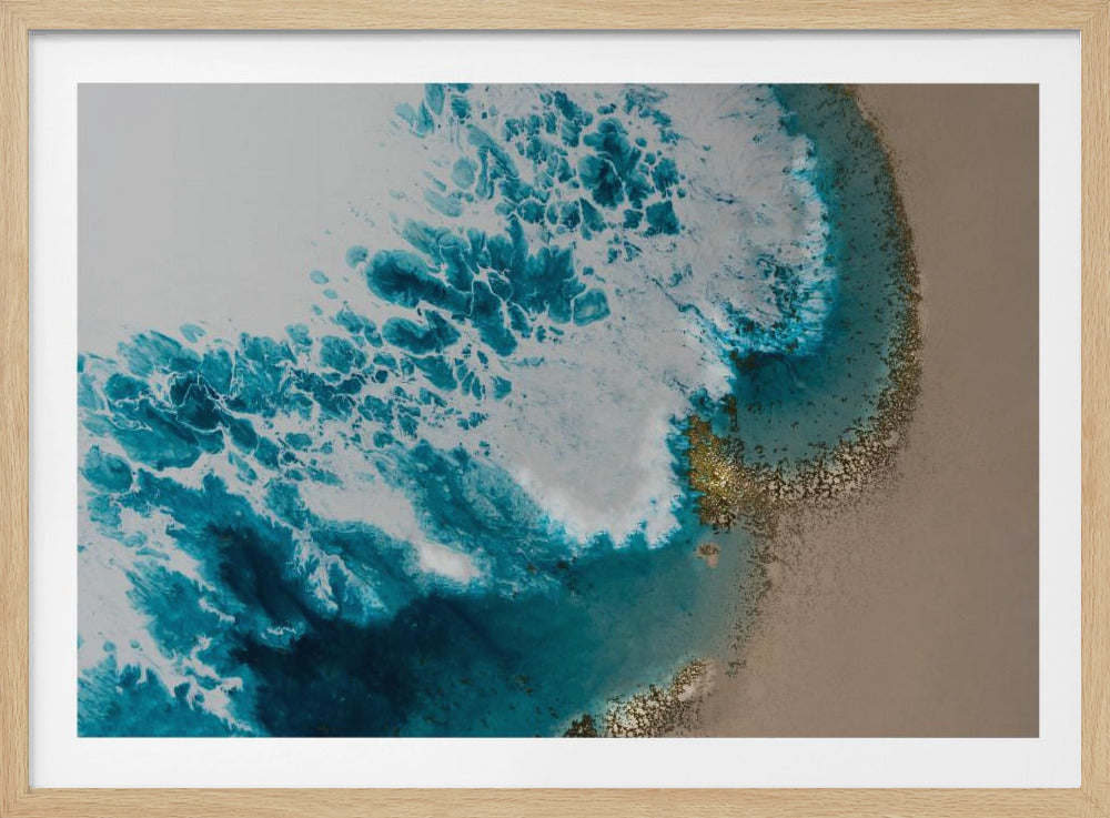 Aerial Beach - Sonnenuntergangsstrand | Poster