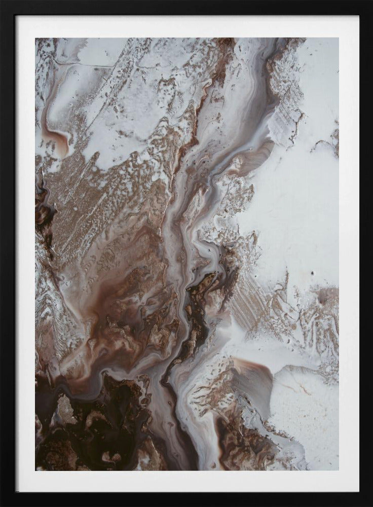 Zeitlose Kunst - Erdströmungen 2 - Erdmarmor | Poster