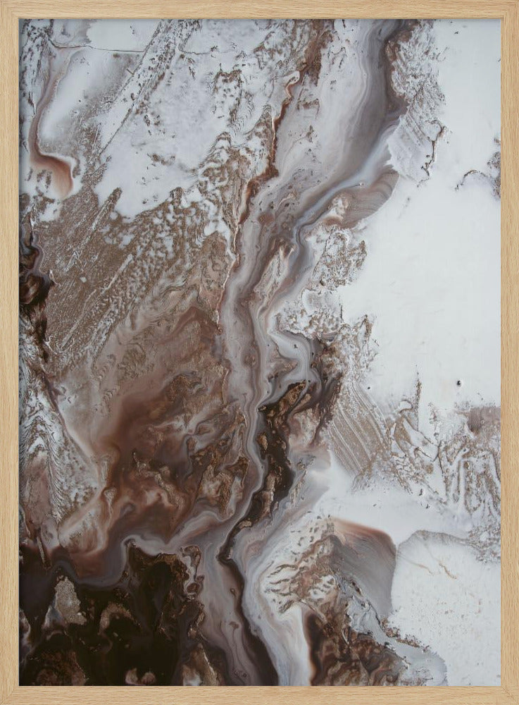 Zeitlose Kunst - Erdströmungen 2 - Erdmarmor | Poster