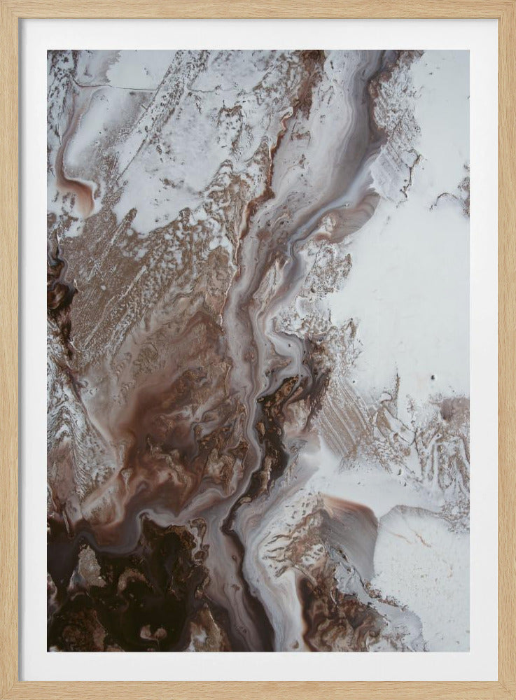 Zeitlose Kunst - Erdströmungen 2 - Erdmarmor | Poster