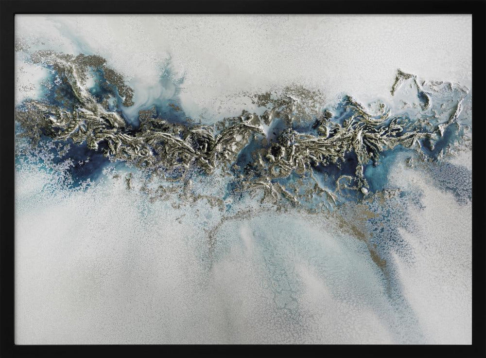 Am beliebtesten - Gilded Weave - Whitecaps-Gemälde | Poster