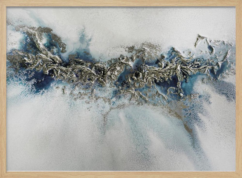 Am beliebtesten - Gilded Weave - Whitecaps-Gemälde | Poster