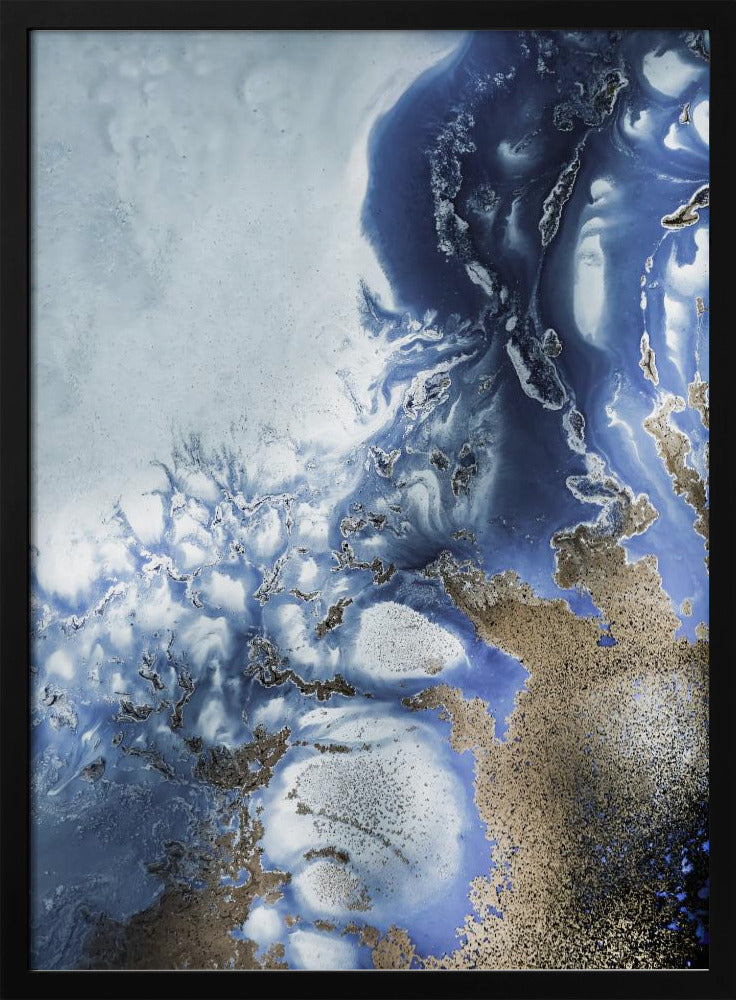 Zen Art 'Ocean Wave Waltz 2' – Aquarellwellen | Poster