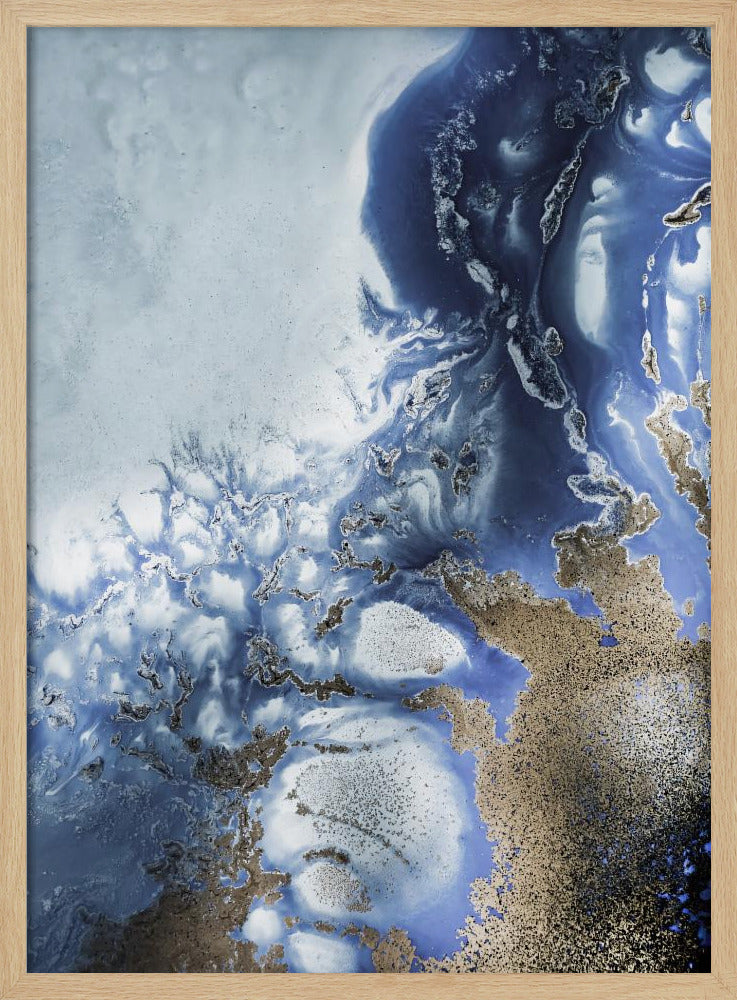 Zen Art 'Ocean Wave Waltz 2' – Aquarellwellen | Poster
