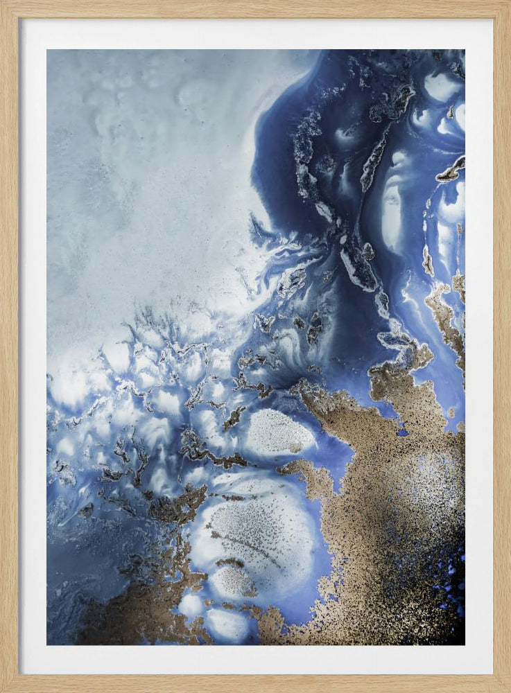 Zen Art 'Ocean Wave Waltz 2' – Aquarellwellen | Poster
