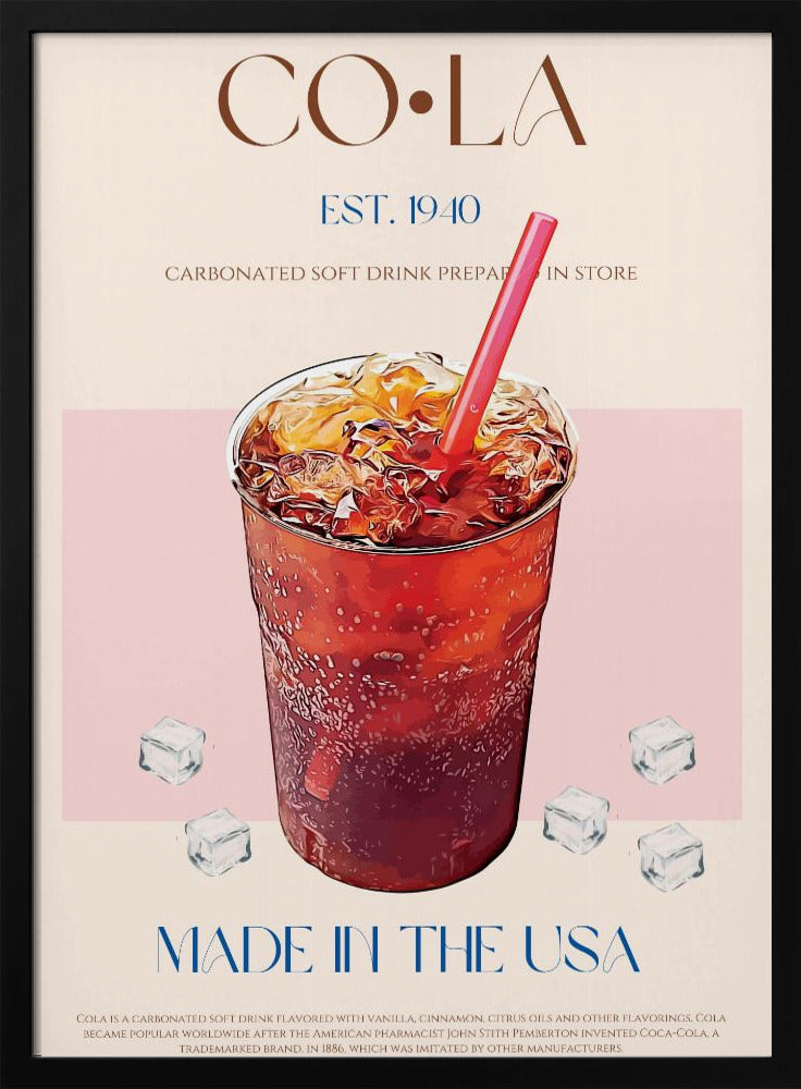 Gekühlter Cola-Genuss | Poster