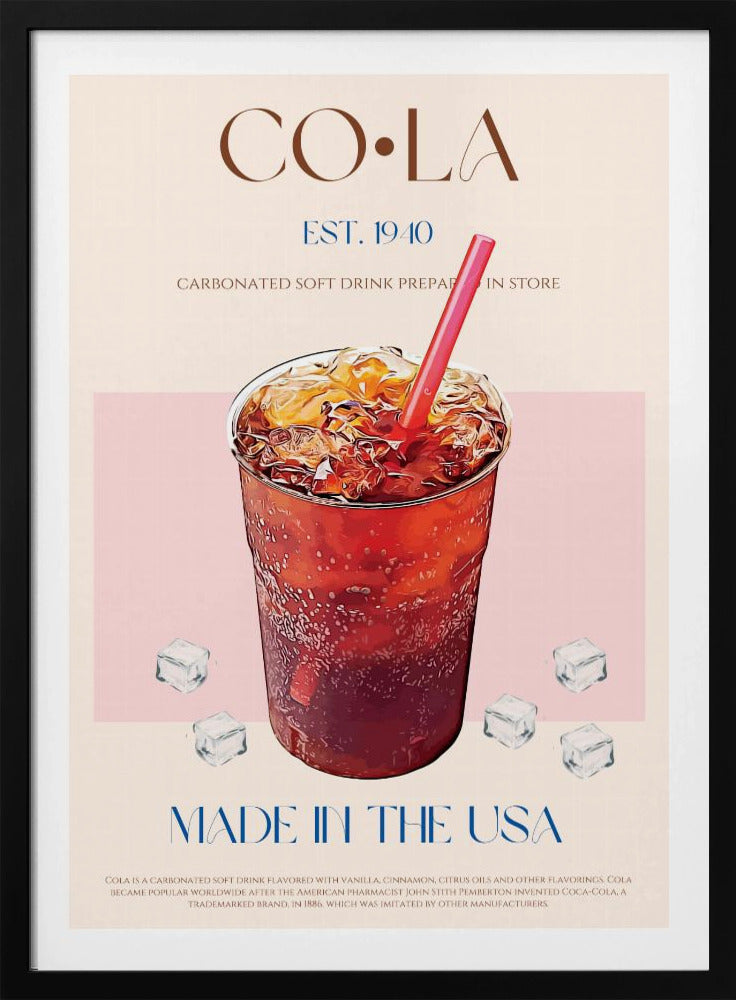 Gekühlter Cola-Genuss | Poster