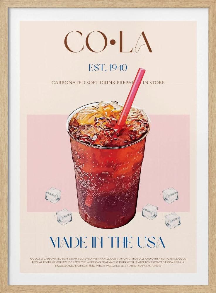 Gekühlter Cola-Genuss | Poster