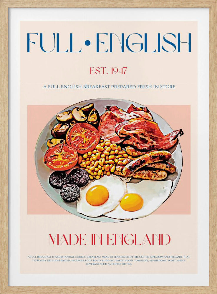 Traditionelles englisches Frühstück | Poster